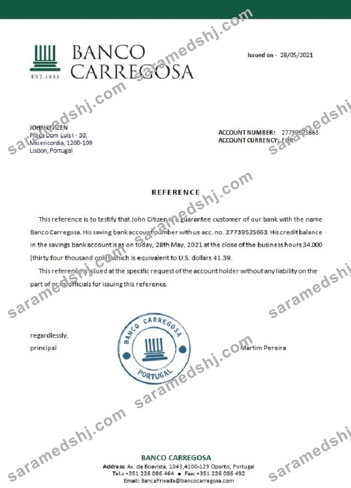 Portugal_Banco Carregosa_reference